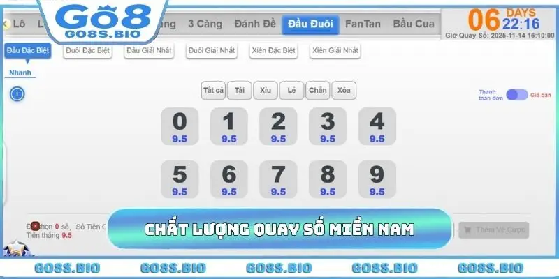 4 điểm khẳng định chất lượng quay số miền Nam 